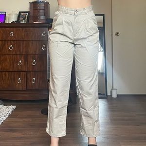 vintage tan trousers
